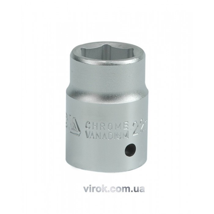 Головка торцева 6-гранна YATO : квадрат 3/4", М= 22 мм, L= 50 мм [12/96]