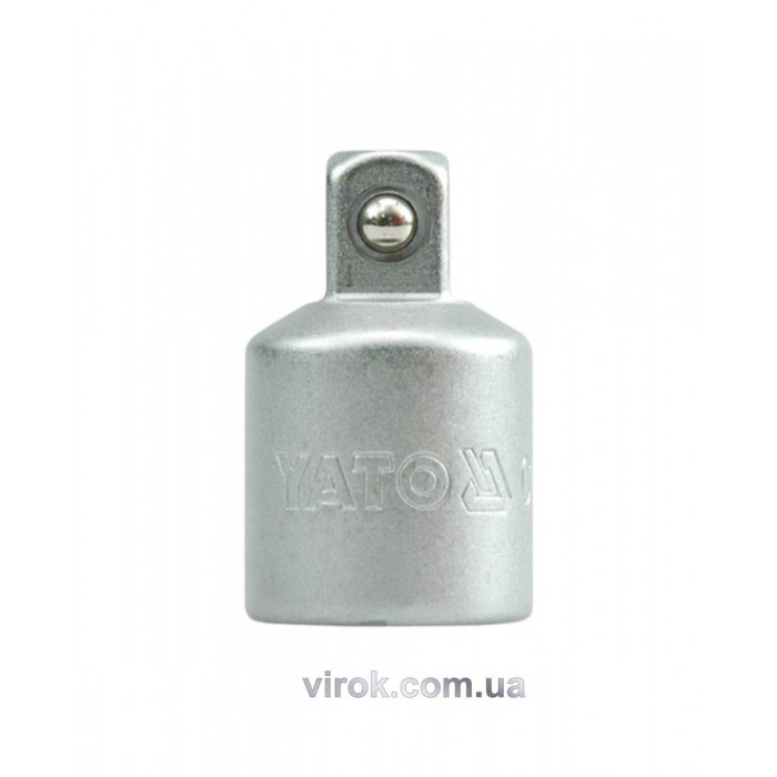 Перехідник для головок торцевих YATO : квадрат 1/2"(F) - 3/8" (М), L= 34 мм [10/100/200]