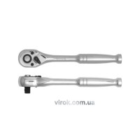 Тріщатка YATO : квадрат 1/4", L= 125 мм, 72T [12/24/96]