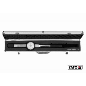 Ключ динамометричний YATO : квадрат 1/2", F= 20- 200 Нм зі стрілочно циферблатною шкалою [10]