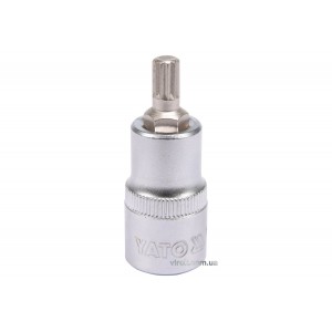 Головка торцева YATO квадрат 1/2 "SPLINE" М8, L= 55 мм [40/240]