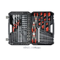 Набір головок торцевих YATO : квадрат 1/2", 3/8", 1/4" з інструментами, насадками. 129 шт. [2]