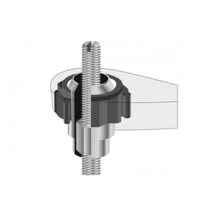 Набір головок торцевих наскрізних SPLINE YATO: квадрат 1/4", М4.5- М13 з обладунками [20]