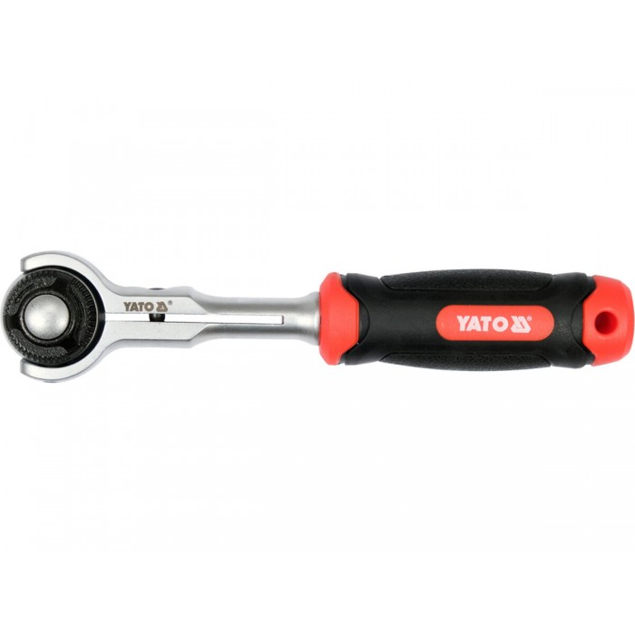 Тріщатка-вороток з обертальною головкою YATO, до квадрату 1/2", l= 255 мм [5/20]