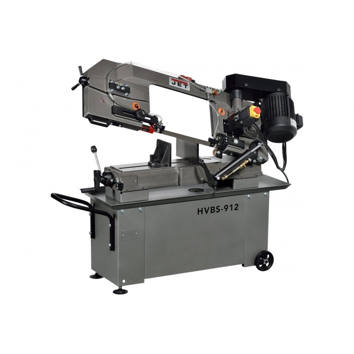 Стрічкопильний верстат по металу JET HVBS-912 : 400В, 750Вт, пол- 2655х27 мм, зона обр.- 127-229мм