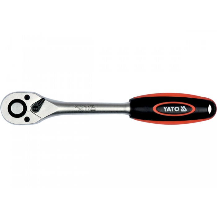 Тріщатка YATO : квадрат 1/2", L= 255 мм, 90Т [4/24]