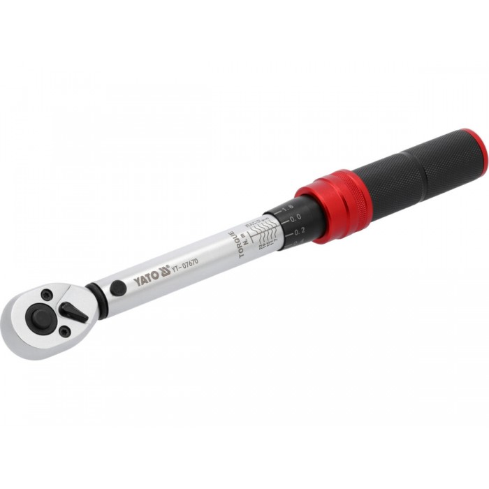 Ключ динамометричний YATO : квадрат 1/4", F= 5- 25 Нм, L= 230- 240 мм [40]