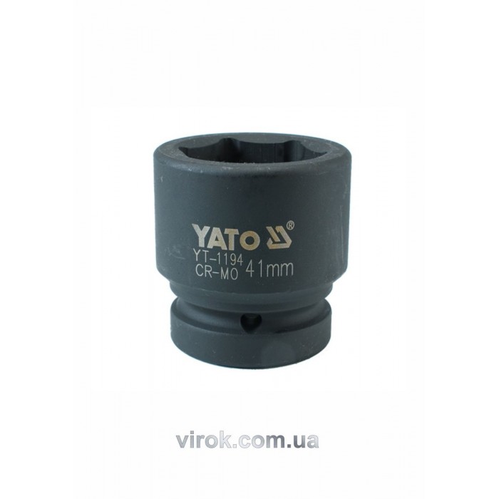 Головка торцева ударна 6-гранна YATO : квадрат 1", М= 41 мм, L= 65 мм [4/16]