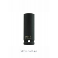 Головка торцева ударна 6-гранна YATO : подовжена, квадрат 1/2", М= 19 мм, L= 78 мм [24/96]