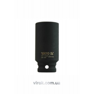 Головка торцева ударна 6-гранна YATO : подовжена, квадрат 1/2", М= 28 мм, L= 78 мм [12/48]