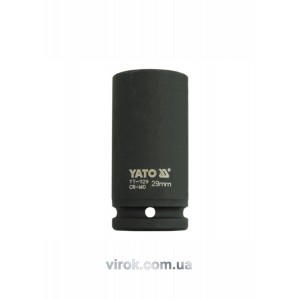 Головка торцева ударна 6-гранна YATO : подовжена, квадрат 3/4", М= 29 мм, L= 90 мм [8/32]