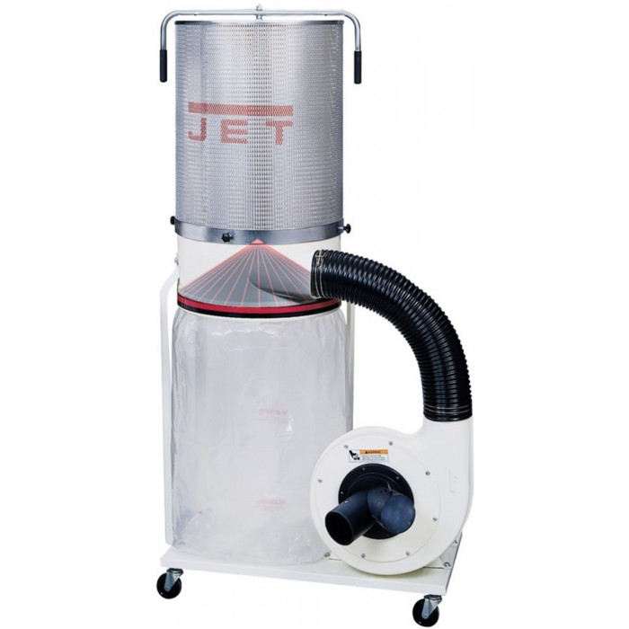 Витяжна устатковина JET DC-1100CK : 400В, 1.9(1.1)кВт; прод.-1620м³/год, порох. збір.V=150л,(2 М)