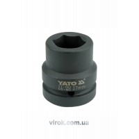 Головка торцева ударна 6-гранна YATO : квадрат 1", М= 27 мм, L= 59 мм [6/24]