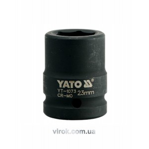 Головка торцева ударна 6-гранна YATO : квадрат 3/4", М= 23 мм, L= 50 мм [16/64]