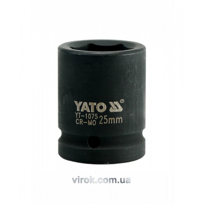 Головка торцева ударна 6-гранна YATO : квадрат 3/4", М= 25 мм, L= 50 мм [16/64]