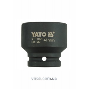 Головка торцева ударна 6-гранна YATO : квадрат 3/4", М= 41 мм, L= 57 мм [5/20]