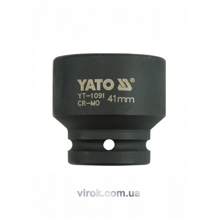 Головка торцева ударна 6-гранна YATO : квадрат 3/4", М= 41 мм, L= 57 мм [5/20]