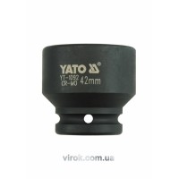 Головка торцева ударна 6-гранна YATO : квадрат 3/4", М= 42 мм, L= 57 мм [4/16]