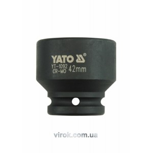 Головка торцева ударна 6-гранна YATO : квадрат 3/4", М= 42 мм, L= 57 мм [4/16]