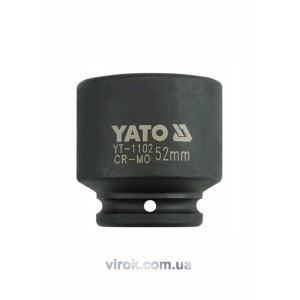Головка торцева ударна 6-гранна YATO : квадрат 3/4", М= 52 мм, L= 72 мм [2/8]