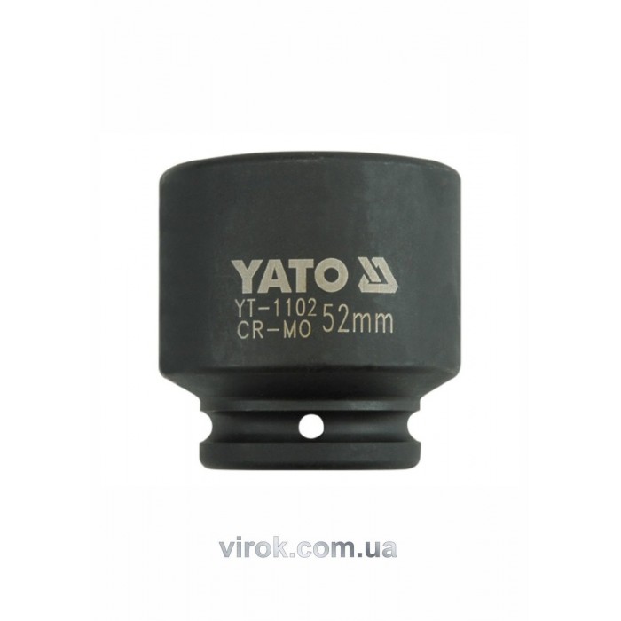 Головка торцева ударна 6-гранна YATO : квадрат 3/4", М= 52 мм, L= 72 мм [2/8]