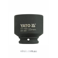 Головка торцева ударна 6-гранна YATO : квадрат 3/4", М= 55 мм, L= 74 мм [2/8]