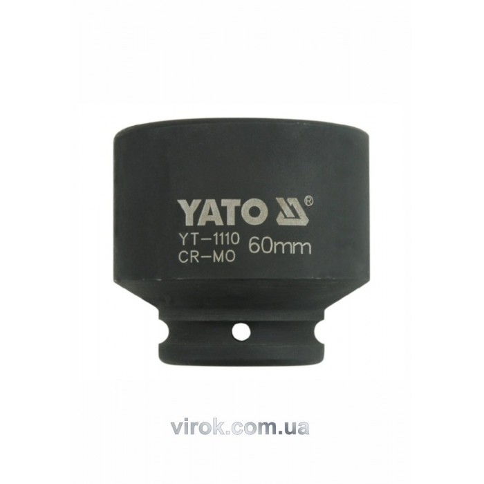 Головка торцева ударна 6-гранна YATO : квадрат 3/4", М= 60 мм, L= 74 мм [2/8]