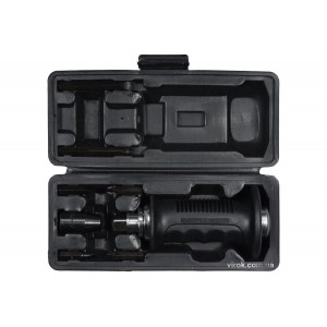 Викрутка реверсивна ударна YATO : L= 175, тріщатка, 6 насадок, CrV [Футляр] [8/16]