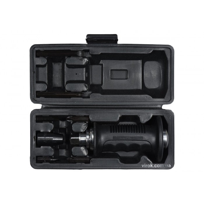 Викрутка реверсивна ударна YATO : L= 175, тріщатка, 6 насадок, CrV [Футляр] [8/16]