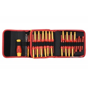 Набір викруток діелектричних ізольованих YATO : до 1000 V, 50 шт. з чохлом [10]