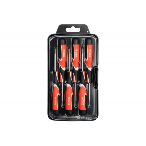 Набір викруток плоских, хрестових прецизійних  YATO : SL, PH. 6 шт. [6/36]