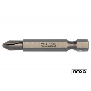 Насадка викруткова YATO : "Philips" PH2 x 50 мм. HEX 1/4". 10 (Уп/Шт.) [20/100]