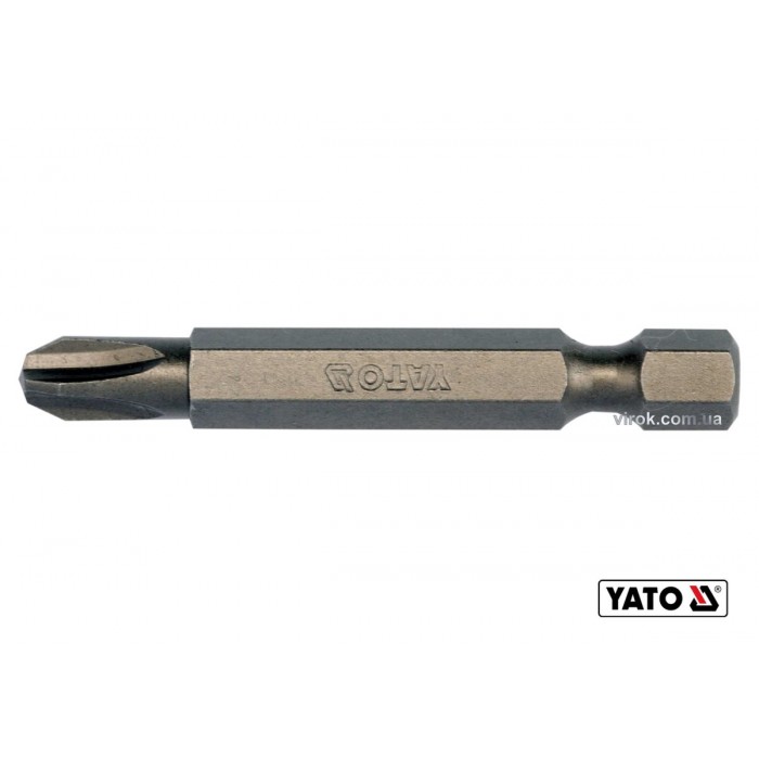 Насадка викруткова YATO : "Philips" PH3 x 50 мм. HEX 1/4". 10 (Уп/Шт.) [20/100]