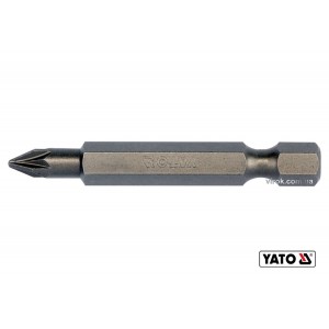 Насадка викруткова YATO : "Pozidriv" PZ1 x 50 мм. HEX 1/4". 10 (Уп/Шт.) [20/100]