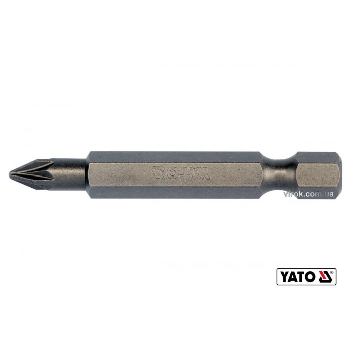 Насадка викруткова YATO : "Pozidriv" PZ1 x 50 мм. HEX 1/4". 10 (Уп/Шт.) [20/100]