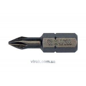 Насадка викруткова YATO : "Philips" PН1 x 25 мм. HEX 1/4". 10 (Уп/Шт.) [25/200]