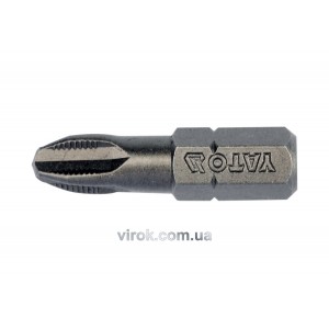Насадка викруткова YATO : "Philips" PН3 x 25 мм. HEX 1/4". 10 (Уп/Шт.) [25/200]
