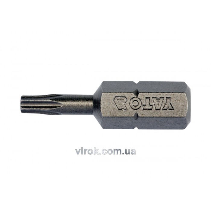 Насадка викруткова YATO : "TORX" T10 x 25 мм. HEX 1/4". 10 (Уп/Шт.) [20/100]