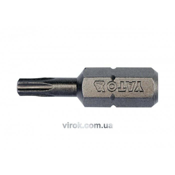 Насадка викруткова YATO : "TORX" T15 x 25 мм. HEX 1/4". 10 (Уп/Шт.) [20/100]