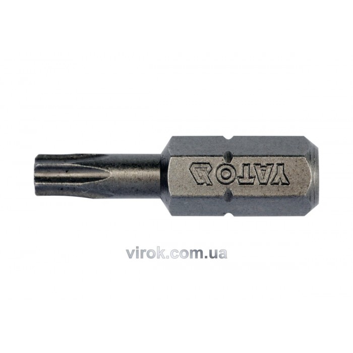 Насадка викруткова YATO : "TORX" T20 x 25 мм. HEX 1/4". 10 (Уп/Шт.) [20/100]