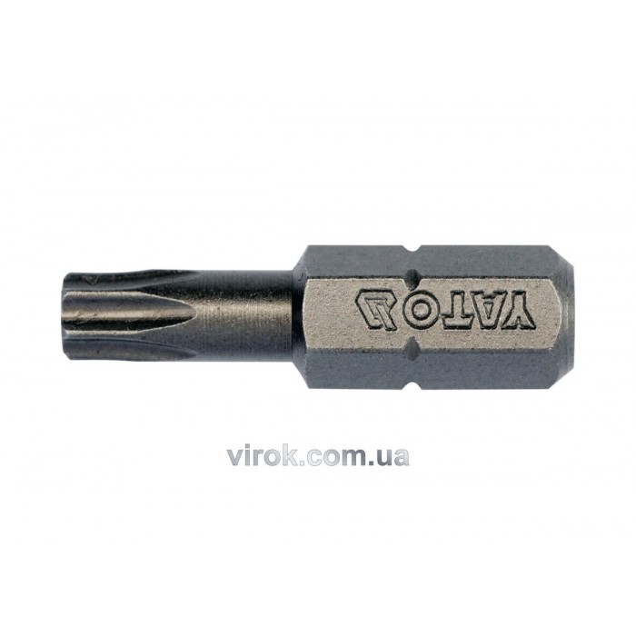 Насадка викруткова YATO : "TORX" T25 x 25 мм. HEX 1/4". 10 (Уп/Шт.) [20/100]