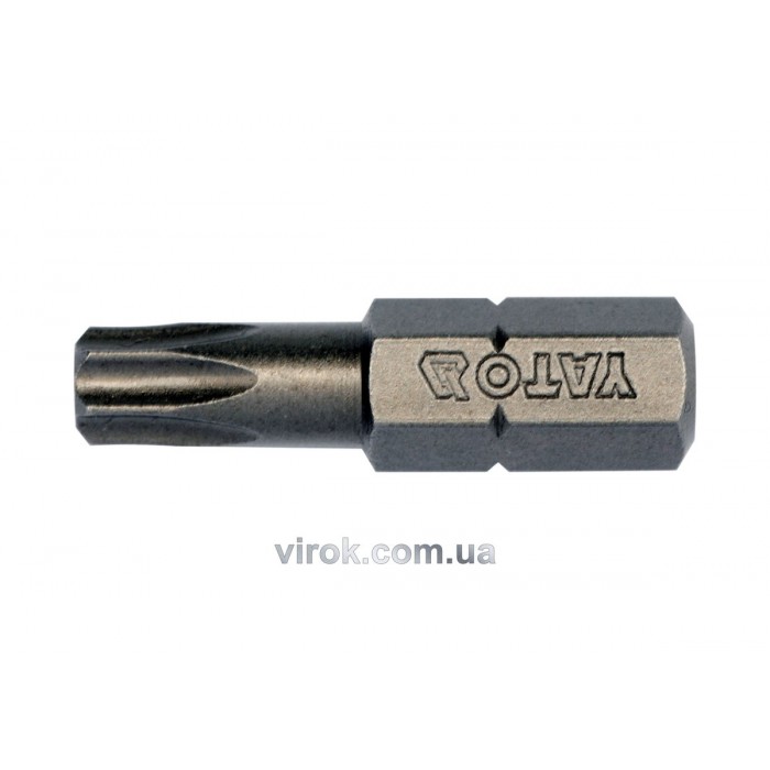 Насадка викруткова YATO : "TORX" T27 x 25 мм. HEX 1/4". 10 (Уп/Шт.) [20/100]