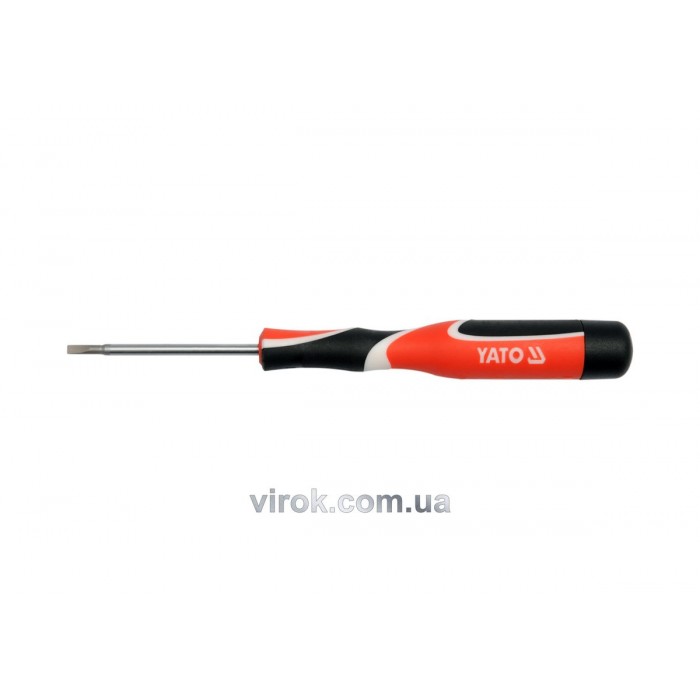 Викрутка плоска прецизійна YATO : шліц SL1.6 x 50 мм [50/400]
