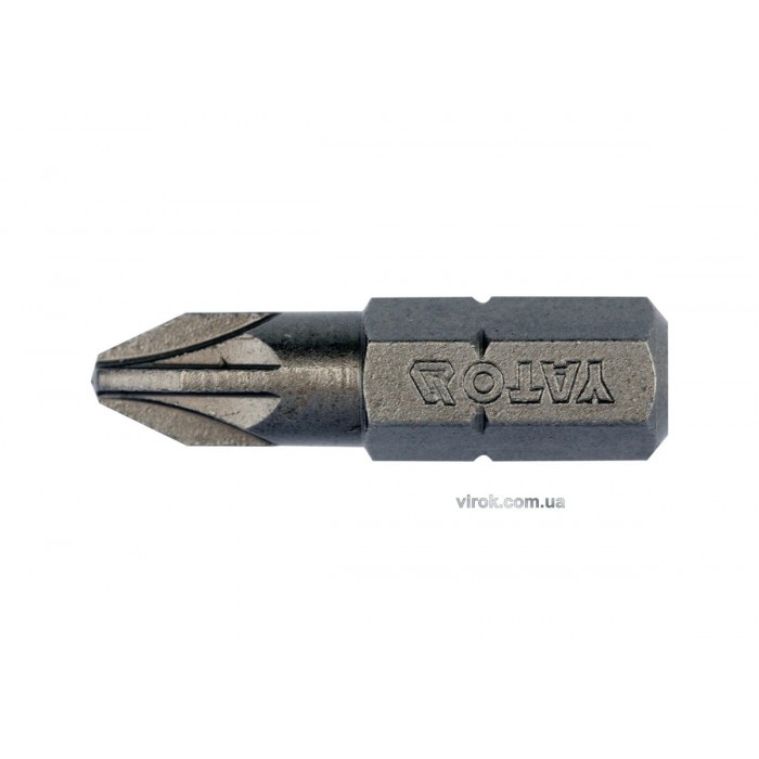 Насадка викруткова YATO : "Pozidriv" PZ2 x 25 мм. HEX 1/4". 10 (Уп/Шт.) [20/100]