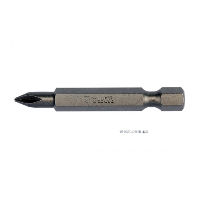 Насадка викруткова YATO : "Philips" PH1 x 50 мм. HEX 1/4". 10 (Уп/Шт.) [20/100]