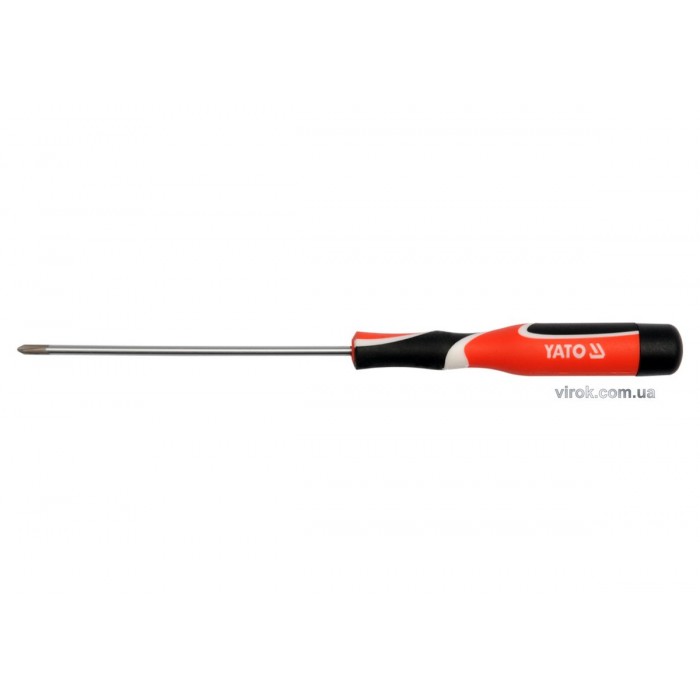 Викрутка хрестова прецизійна YATO : "Philips" PH0 x 100 мм [50]