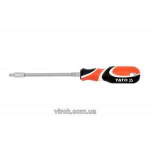 Викрутка з гнучким стержнем 6-гр. YATO : HEX 1/4" x 150 мм [6/96]