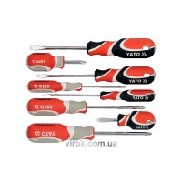 Набір викруток YATO : L= 38/ 75/ 100 мм. 8 Шт. [4/16]
