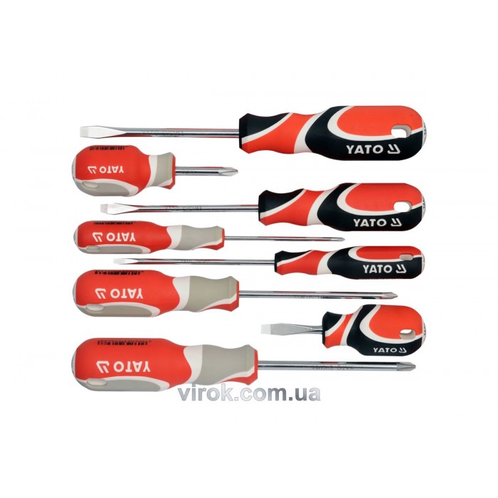 Набір викруток YATO : L= 38/ 75/ 100 мм. 8 Шт. [4/16]