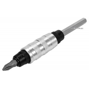 Тримач-адаптер магнітний рухомий YATO : HEX - 1/4", L= 100 мм, під кутом 15°, CrV(DW)